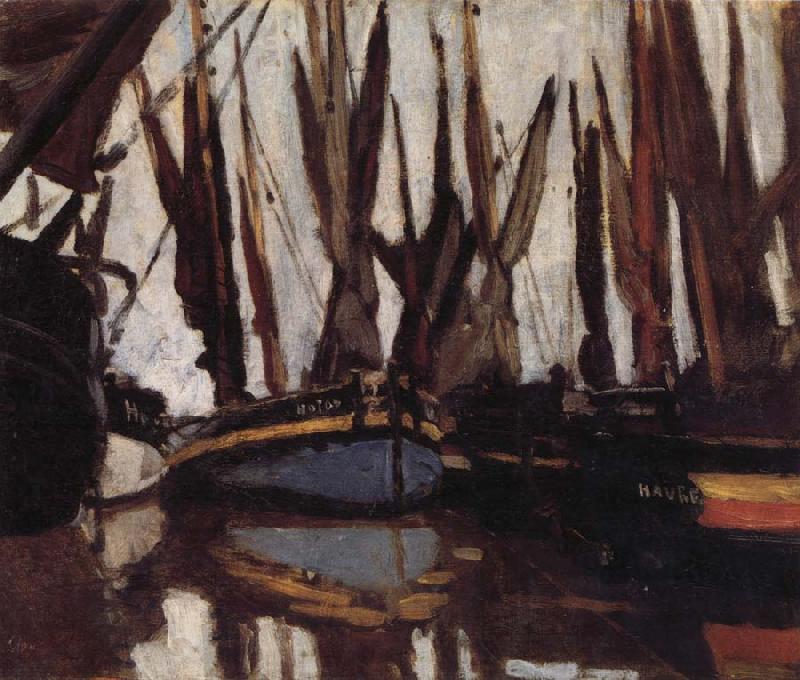 Claude Monet Fishing Boats Germany oil painting art